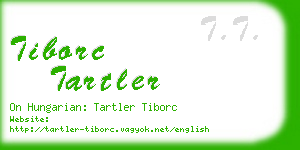 tiborc tartler business card